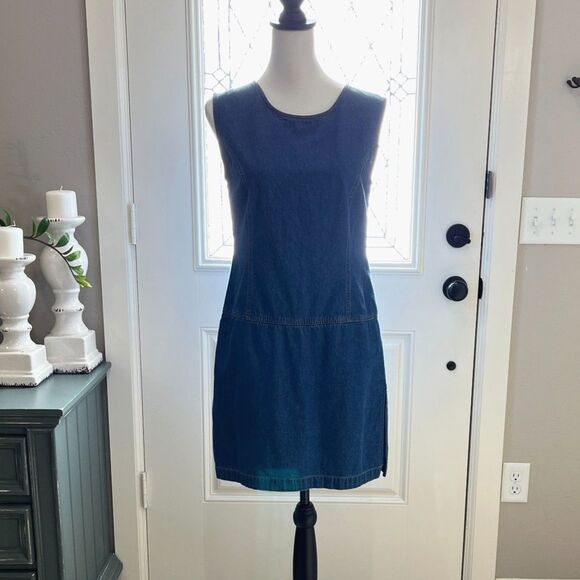 Vintage Just Class Denim Skort Dress Size Small - Picture 2 of 11